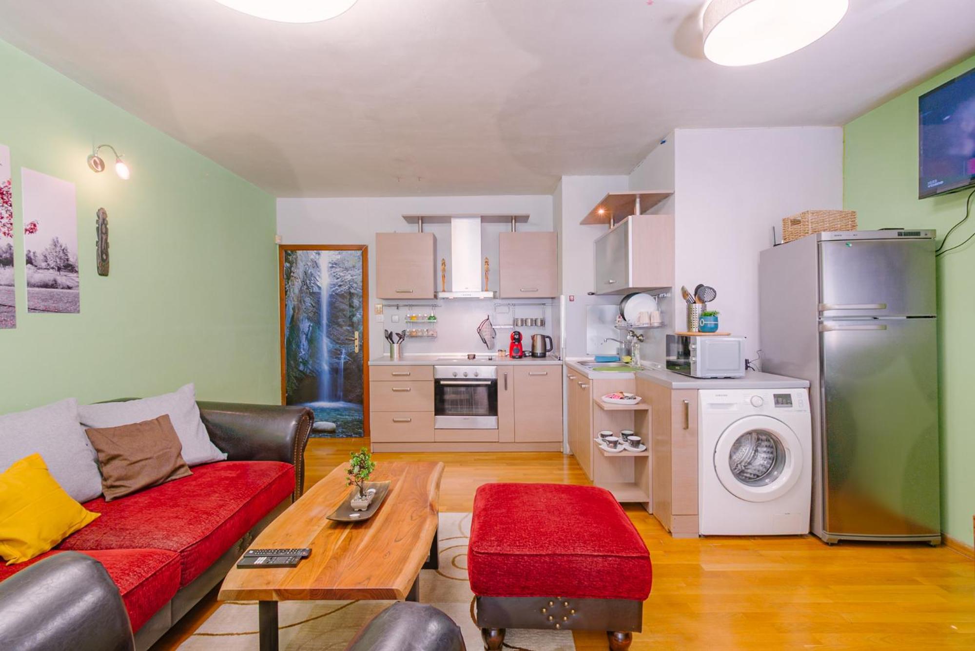 Top Center Spacious Apartment With Ac And Free Underground Parking 索菲亞 外观 照片