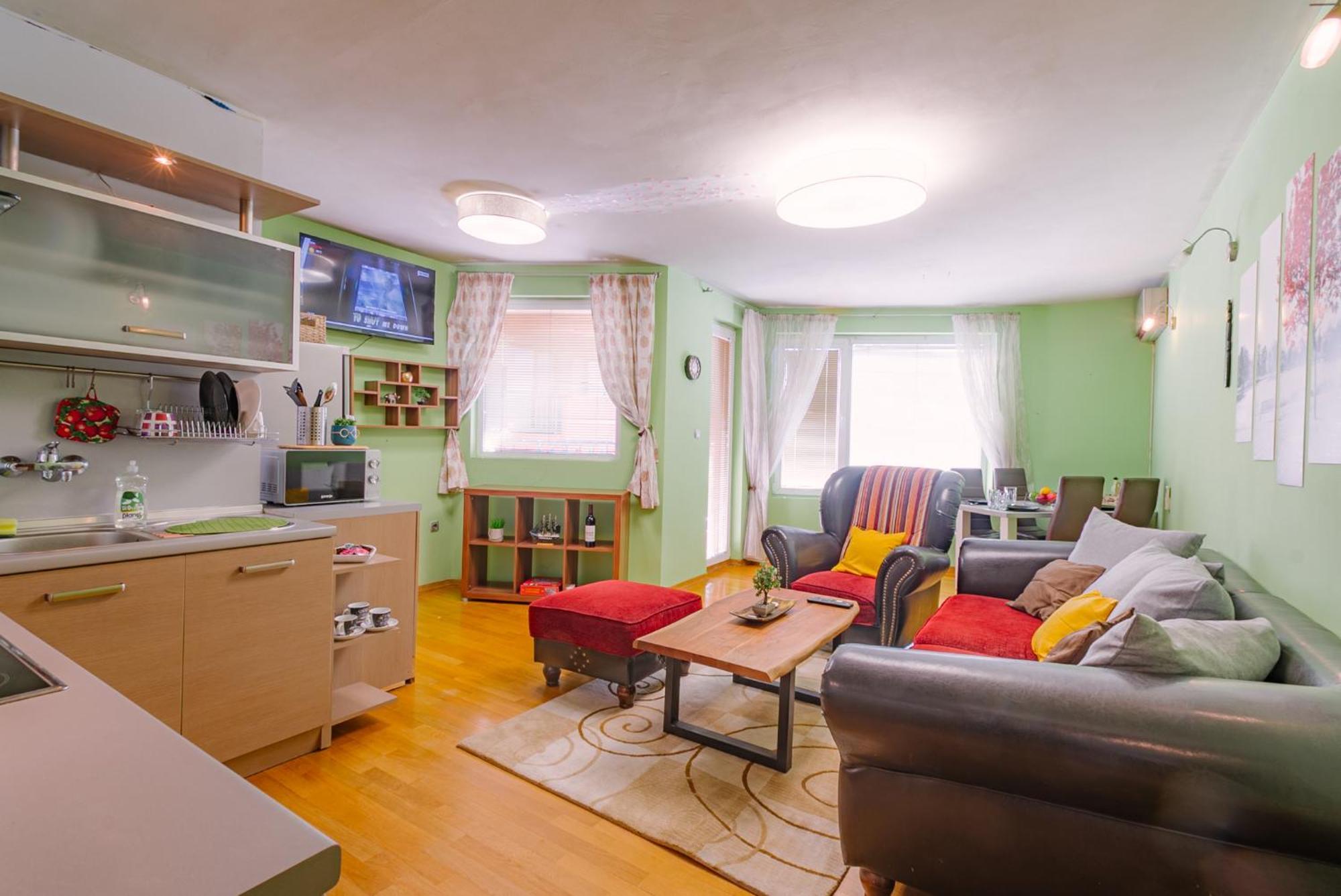 Top Center Spacious Apartment With Ac And Free Underground Parking 索菲亞 外观 照片